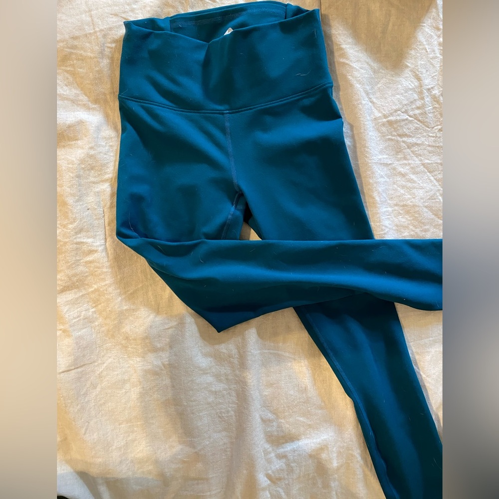 Fabletics turquoise leggings size xs